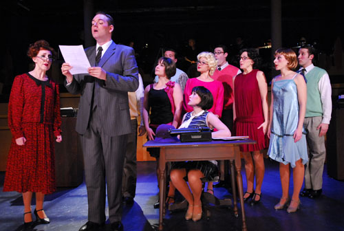 Pictured: The company of The Gallery Players production of <cite>Thoroughly Modern Millie</cite>.  Photo by Jen Maufrais Kelly.
