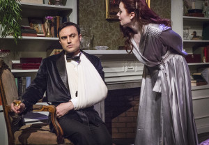 Matt W. Cody as Charles and Amber Nicole Guest as Elvira in Blithe Spirit