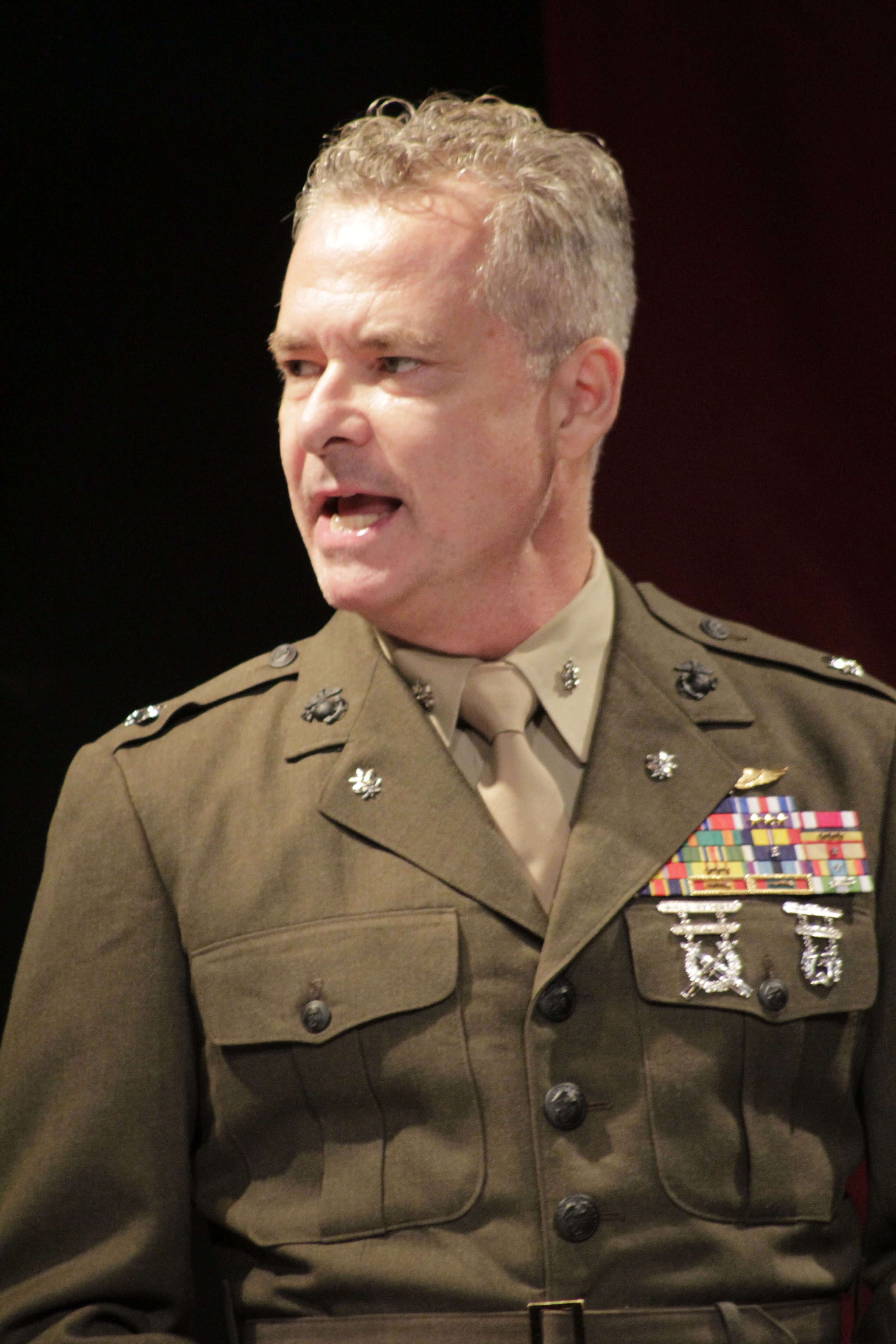 Frank Lewallen as Col. Jessup in Gallery Players' A Few Good Men (photo by Tanya Parks)